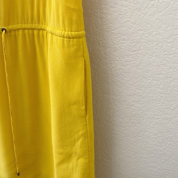Banana Republic Shirt Dress Size 4P Petite Safari Yellow Sleeveless - Picture 5 of 5